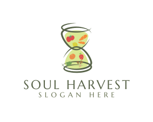 Fresh Hourglass Grocery logo design