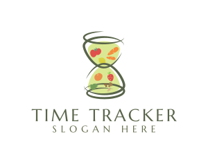 Fresh Hourglass Grocery logo design