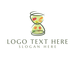 Hourglass - Fresh Hourglass Grocery logo design
