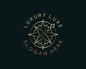 Luxury Compass Traveler Destination logo design