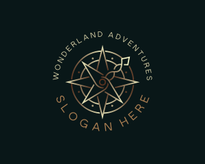 Luxury Compass Traveler Destination logo design