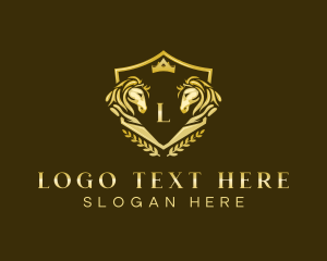 Heritage - Horse Shield Royalty logo design