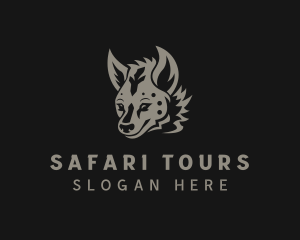 Wild Hyena Animal logo design