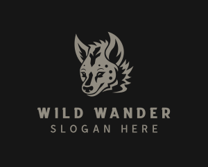 Wild Hyena Animal logo design