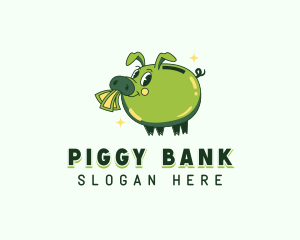 Pig Savings Cash logo design