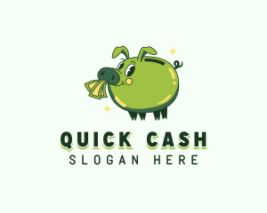 Pig Savings Cash logo design