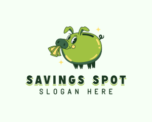 Pig Savings Cash logo design