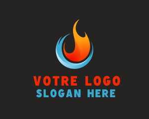 Repair - Industrial Flame Ice logo design
