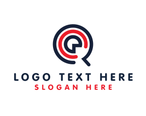 Initial - Music App Letter Q logo design