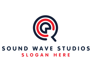 Cd - Music App Letter Q logo design