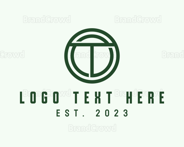 Real Estate Contractor Letter T Logo