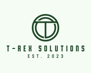 Real Estate Contractor Letter T logo design