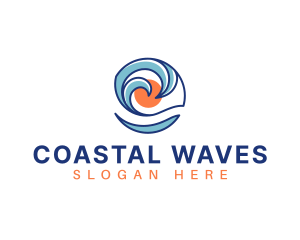 Wave Resort Beach logo design