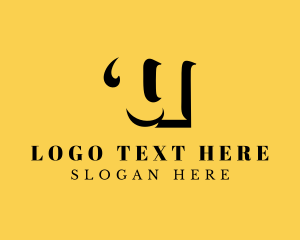 Luxury - Stylish Brand Letter U logo design