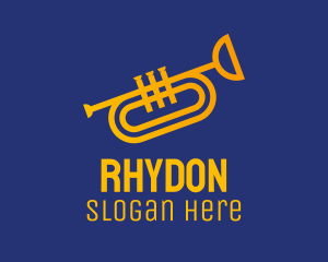 Brass Trumpet Instrument  Logo