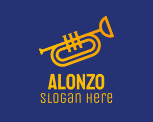 Brass Trumpet Instrument  logo design