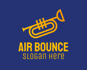 Brass Trumpet Instrument  logo design