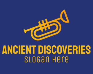 Brass Trumpet Instrument  logo design