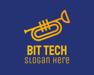 Brass Trumpet Instrument  logo design