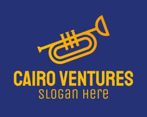 Brass Trumpet Instrument  logo design