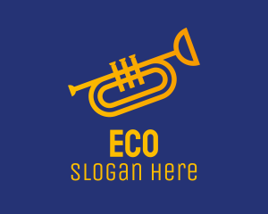 Brass Trumpet Instrument  logo design