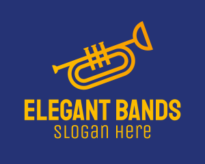 Brass Trumpet Instrument  logo design