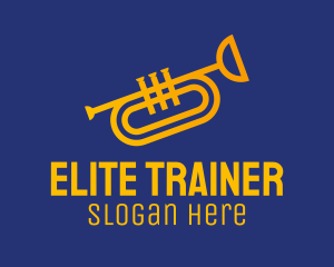 Brass Trumpet Instrument  logo design