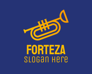 Brass Trumpet Instrument  logo design