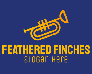 Brass Trumpet Instrument  logo design