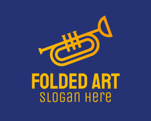 Brass Trumpet Instrument  logo design