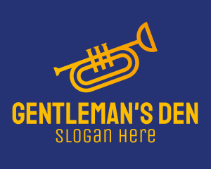 Brass Trumpet Instrument  logo design