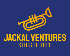 Brass Trumpet Instrument  logo design