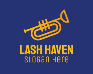 Brass Trumpet Instrument  logo design