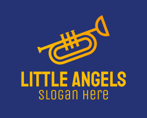 Brass Trumpet Instrument  logo design