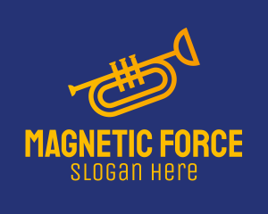 Brass Trumpet Instrument  logo design