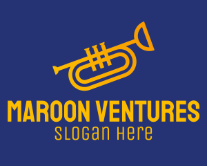 Brass Trumpet Instrument  logo design