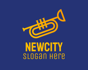 Brass Trumpet Instrument  logo design