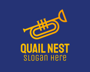 Brass Trumpet Instrument  logo design