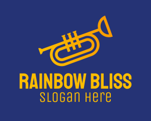 Brass Trumpet Instrument  logo design