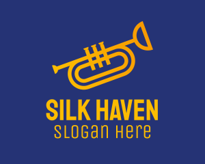 Brass Trumpet Instrument  logo design