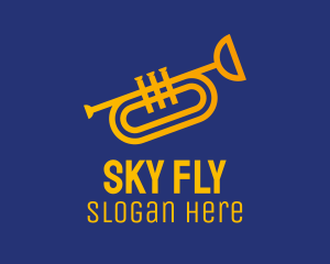 Brass Trumpet Instrument  logo design