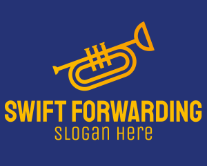 Brass Trumpet Instrument  logo design