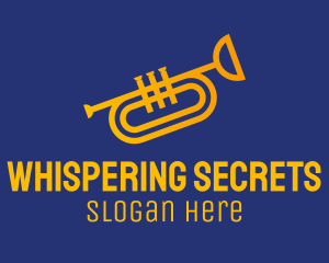 Brass Trumpet Instrument  logo design