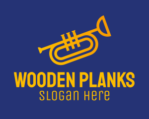 Brass Trumpet Instrument  logo design