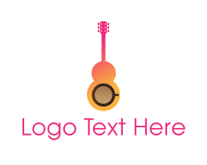 Musician - Coffee Cup Guitar logo design