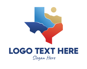 Texas State Map Logo