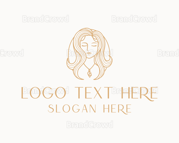 Woman Jewelry Beauty Logo