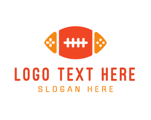 Video Game - Football Gaming Contoller logo design