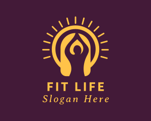 Fitness Yoga Exercise logo design