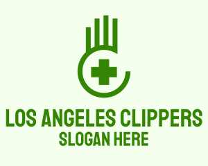 Medical Hand Cross  Logo